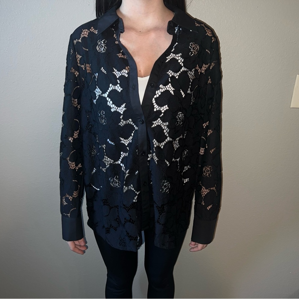 Black button up